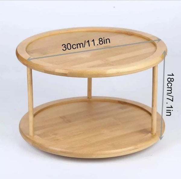 360° Rotating Bamboo Spice Rack Organiser — WIMU Kitchen Nairobi — Kenya · WIMU Kitchen Nairobi