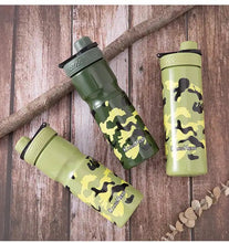 Camouflage Jeshi 1000ml plastic sports water bottle — Kenya · WIMU Kitchen