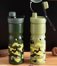 Camouflage Jeshi 1000ml plastic sports water bottle — Kenya · WIMU Kitchen
