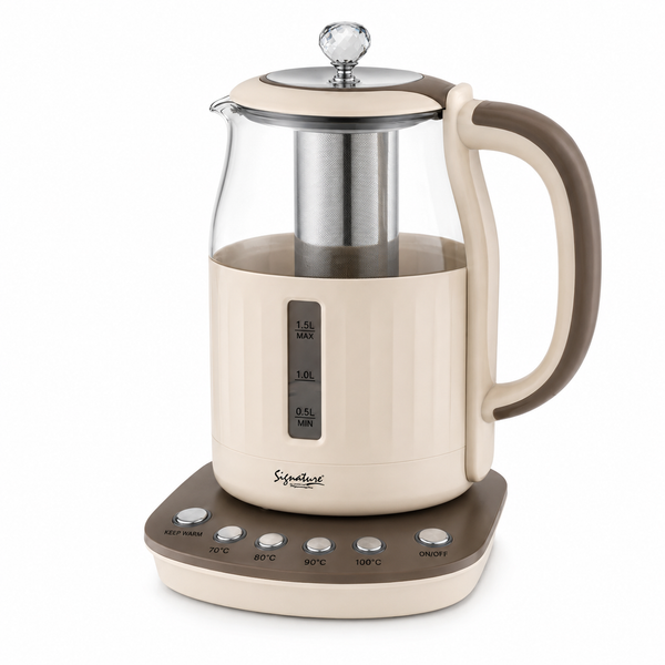 Signature Electric Glass Kettle 1.7L with Stainless Steel Infuser 2200W — WIMU Kitchen Nairobi — Kenya · WIMU Kitchen Nairobi