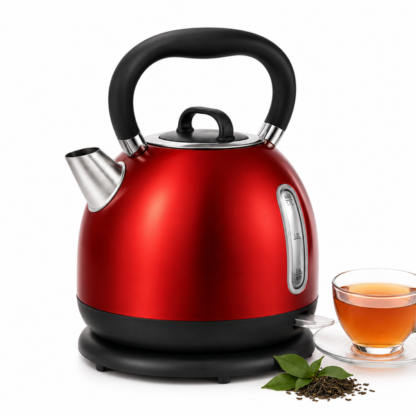 Signature Electric Kettle Stainless Steel 2200W Cordless 360° Base with Auto Shut Off & Boil Dry Protection — WIMU Kitchen Nairobi — Kenya · WIMU Kitchen Nairobi