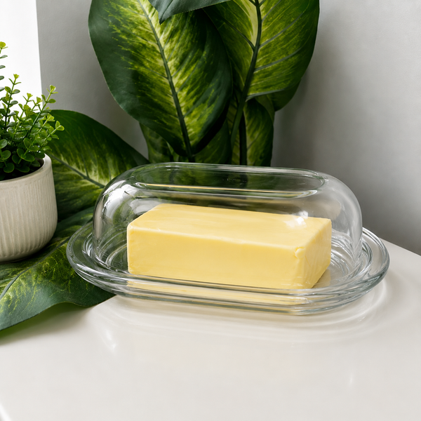 Glass Butter Dish with Fitted Lid — WIMU Kitchen Nairobi — Kenya · WIMU Kitchen Nairobi