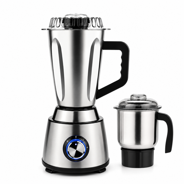 Signature 2-in-1 Stainless Steel Electric Blender with Grinder 600W – 1.5L Jar + 600ml Grinder Jar — WIMU Kitchen Nairobi — Kenya · WIMU Kitchen Nairobi