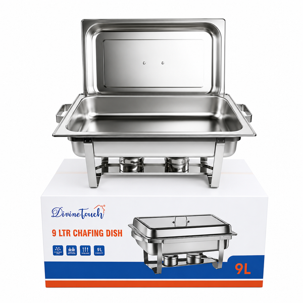 Divine Touch Single Stainless Steel Extra Deep Cheffing Dish with Fix Stand — Kenya · WIMU Kitchen Nairobi