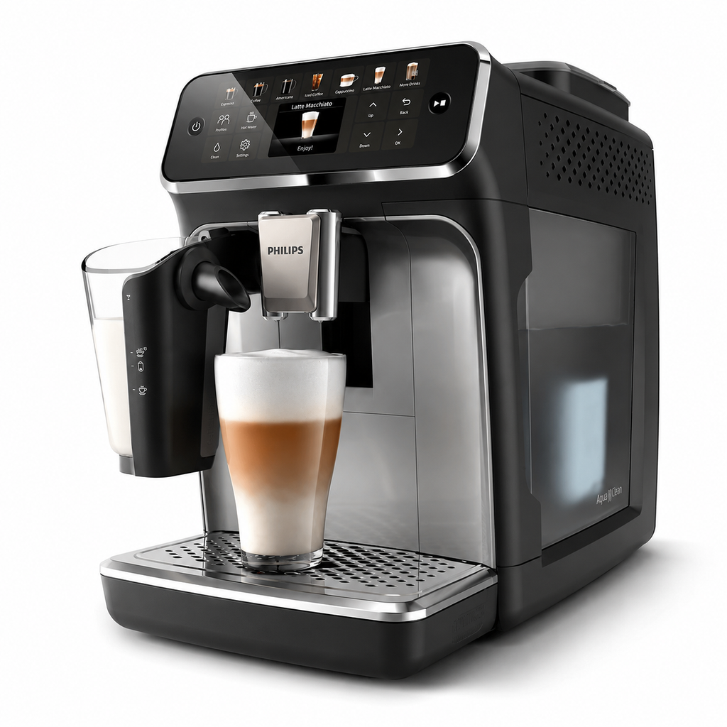 Philips 4400 Series Fully Automatic Espresso Machine - 12 Hot & Iced Drinks, LatteGo Milk System, QuickStart, SilentBrew — WIMU Kitchen Nairobi — buy in Kenya at WIMU Kitchen Nairobi · M-Pesa accepted