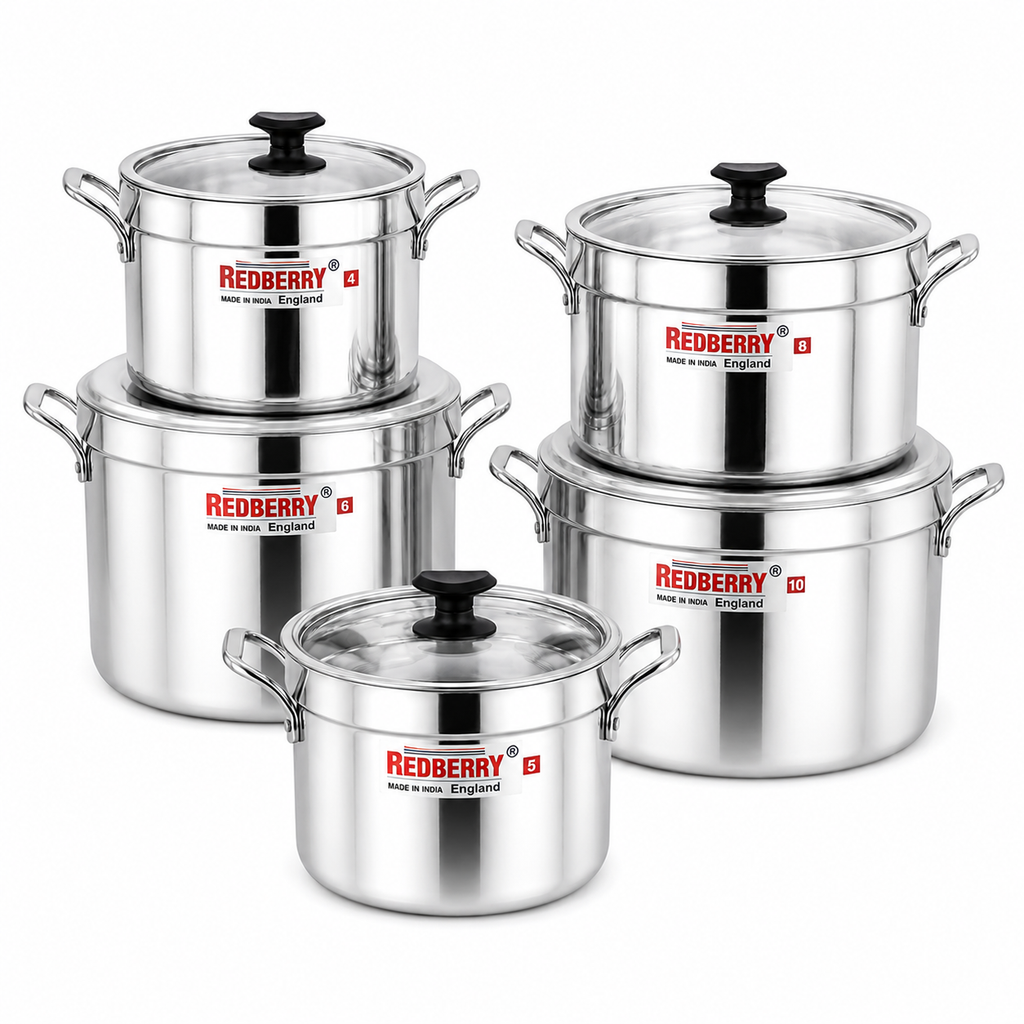 Redberry Premium Extra Heavy Aluminium Casserole Set — buy in Kenya at WIMU Kitchen Nairobi · M-Pesa accepted