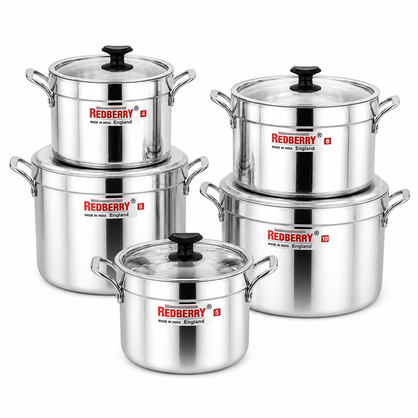 Redberry Premium Extra Heavy Aluminium Casserole Set — Kenya · WIMU Kitchen Nairobi