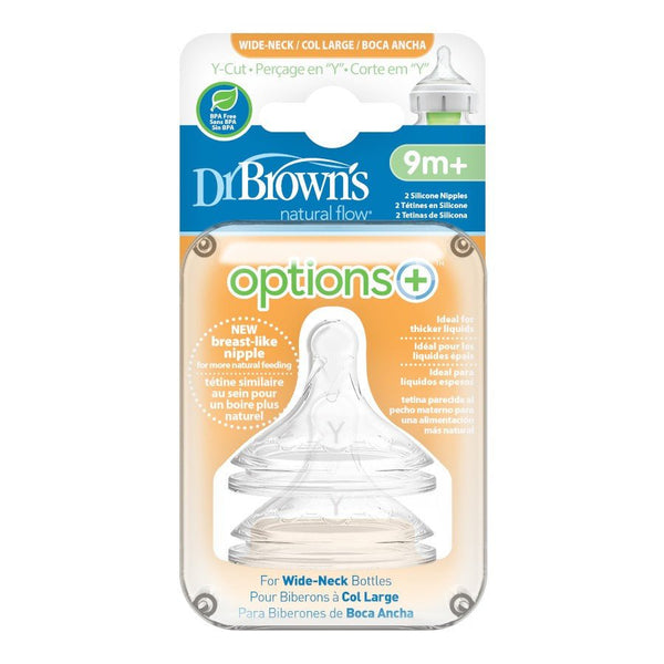 Dr Browns Y-Cut Options+ Wide Neck Silicone Teats 2 pack — Kenya · WIMU Kitchen Nairobi