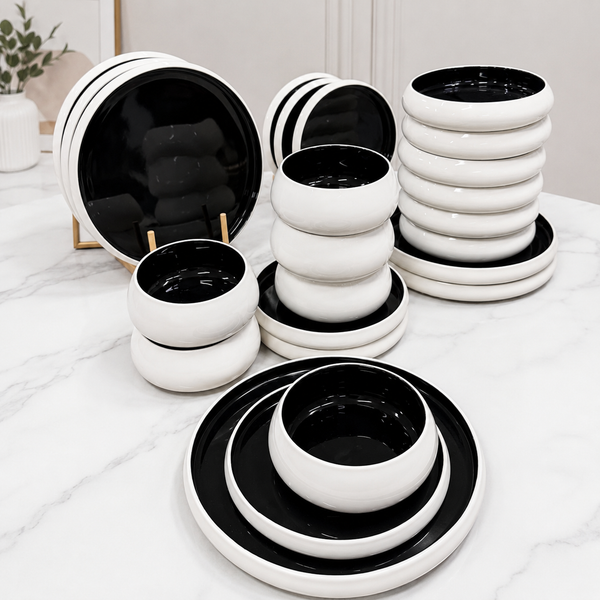 24-Piece White Ceramic Dinner Set — Double-Glaze Tableware — WIMU Kitchen Nairobi — Kenya · WIMU Kitchen Nairobi