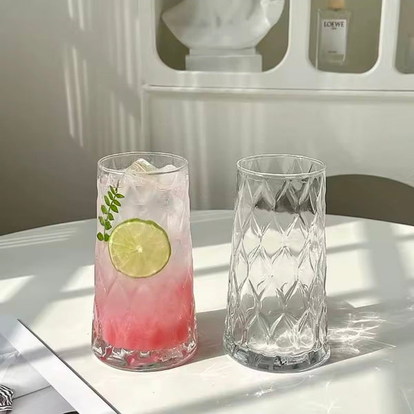 Diamond Embossed Drinking Glasses, Set of 6 — WIMU Kitchen Nairobi — Kenya · WIMU Kitchen Nairobi