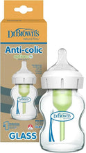Dr Brown's Natural Flow Anti-Colic Options+ Wide-Neck Glass Baby Bottle, 5oz/150 ml, with Level 1 Teat, Pack of 1 — Kenya · WIMU Kitchen