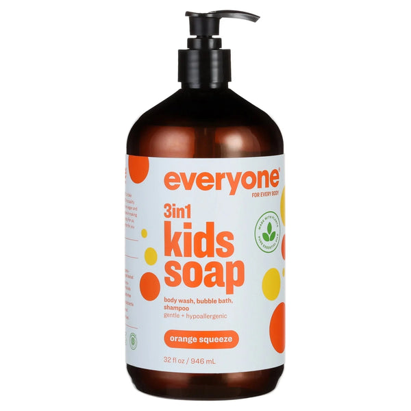Everyone 3 in 1 Bath Soap for Kids Orange Squeeze 32 fl oz (946 ml) — Kenya · WIMU Kitchen Nairobi