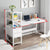 Minimalist Work Station Desk 110 x 120 x 40cm, Brown or White — WIMU Kitchen Nairobi