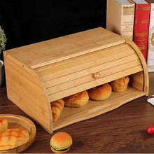 Bamboo Roll Top Bread Bin, 38 x 28 x 18cm — WIMU Kitchen Nairobi — Kenya · WIMU Kitchen