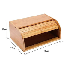 Bamboo Roll Top Bread Bin 38 x 28 x 18cm — view 4 — Kenya · WIMU Kitchen