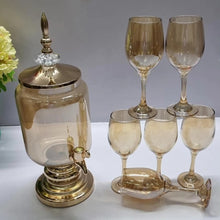 7pc wine/juice dispenser +6heavy glasses — Kenya · WIMU Kitchen