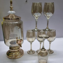 7pc wine/juice dispenser +6heavy glasses (view 2) — Kenya · WIMU Kitchen