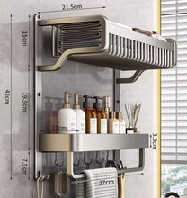 Double-Layer Bathroom Towel Rack with Hooks - Rust-Resistant Wall Storage — WIMU Kitchen Nairobi — Kenya · WIMU Kitchen