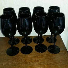 Black wine glasses (view 2) — Kenya · WIMU Kitchen