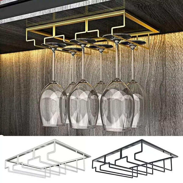 Under the cabinet hanging wine glass holder — Kenya · WIMU Kitchen Nairobi