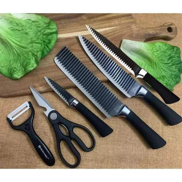 6 pcs black knife set — Kenya · WIMU Kitchen Nairobi