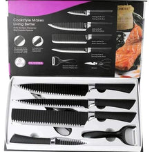 6 pcs black knife set (view 3) — Kenya · WIMU Kitchen