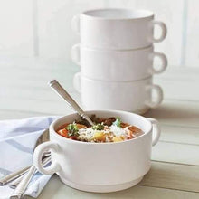 6 White Soup, Porridge & Salad Bowls - Nairobi — view 2 — Kenya · WIMU Kitchen