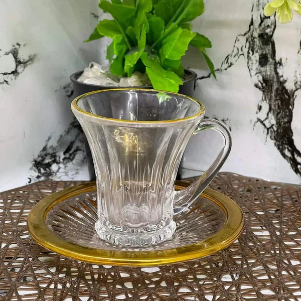 6 Sweet coffee cups+saucers — Kenya · WIMU Kitchen Nairobi