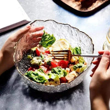 2pcs Elegant Japanese irregular glass bowl with gold rim — Kenya · WIMU Kitchen