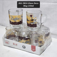 6 pcs Assorted clear glass coffee/tea mugs — Kenya · WIMU Kitchen