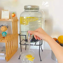 Danny Home Glass Juice Dispenser with Tap & Stand | Large Beverage Dispenser for Juice, Water & Drinks (view 6) — Kenya · WIMU Kitchen