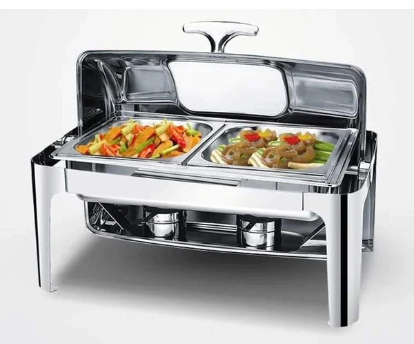 9 Litres Rectangular Roll Top Chafing Dish for Catering Buffets and Events — Kenya · WIMU Kitchen Nairobi