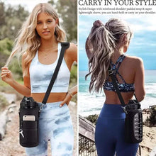 2L Motivational Water Bottle with Cover/ Sleeve with Portable Strap — Kenya · WIMU Kitchen