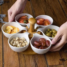 6 European Salad Bowls with Bamboo Tray — view 3 — Kenya · WIMU Kitchen