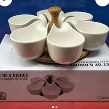 6 European Salad Bowls with Bamboo Tray — view 4 — Kenya · WIMU Kitchen