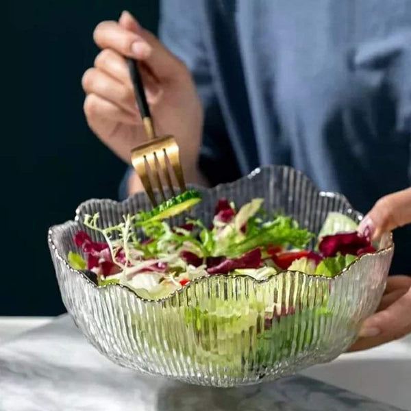 Large Capacity Clear Glass Salad Bowl — WIMU Kitchen Nairobi — Kenya · WIMU Kitchen Nairobi