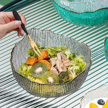Large Capacity Clear Glass Salad Bowl - Nairobi — view 2 — Kenya · WIMU Kitchen