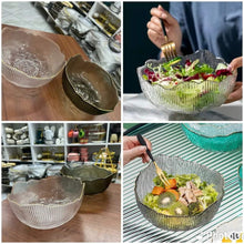 Large Capacity Clear Glass Salad Bowl - Nairobi — view 5 — Kenya · WIMU Kitchen