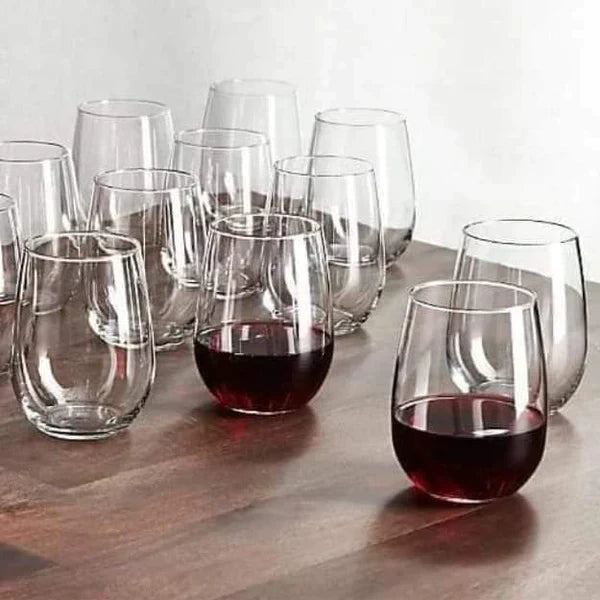 Danny Home 6-Piece Stemless Wine Glasses Set Modern Shatter-Resistant Crystal Glass for Home, Parties & Events — Kenya · WIMU Kitchen Nairobi