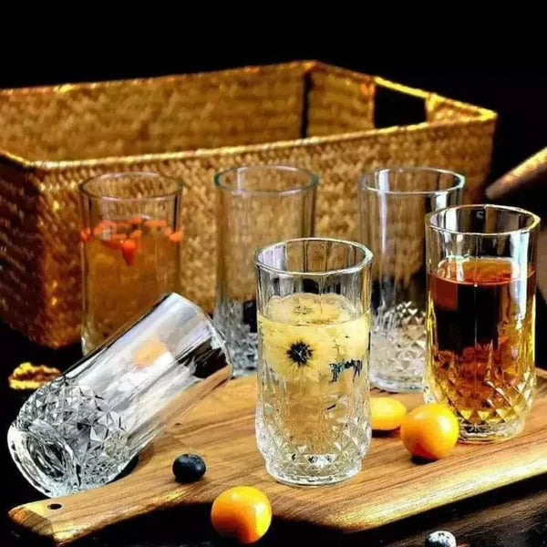 6pcs Long Diamond water glasses — Kenya · WIMU Kitchen Nairobi