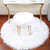 White Round Faux Fur Rug - Soft Circular Accent Rug — WIMU Kitchen Nairobi