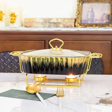 3-Piece Chafing Dish Set, 1.2L/1.8L/2.5L Ceramics Chafers & Buffet Warmer Set with Lid, Food Warmers for Parties & Outdoor, Luxury — Kenya · WIMU Kitchen