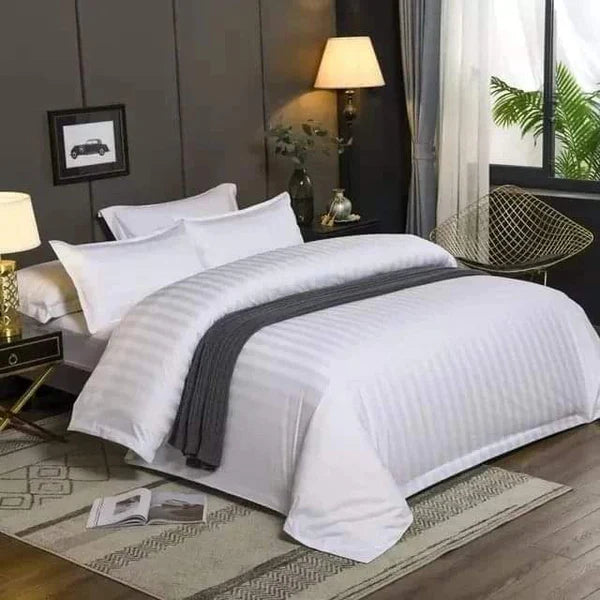 White striped Duvet Cover — Kenya · WIMU Kitchen Nairobi
