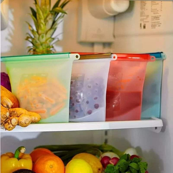 Reusable silicone fridge storage bags with zip seal | WIMU Kitchen Kenya — Kenya · WIMU Kitchen Nairobi