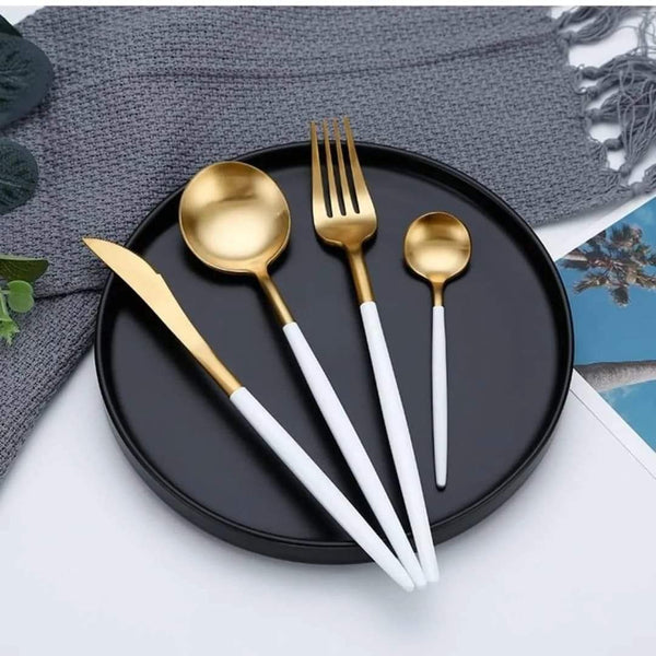 24 Piece Slim Design Cutlery Set - Modern Knives, Forks and Spoons Service for Six — WIMU Kitchen Nairobi — Kenya · WIMU Kitchen Nairobi