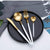 24 Piece Slim Design Cutlery Set - Modern Knives, Forks and Spoons Service for Six — WIMU Kitchen Nairobi