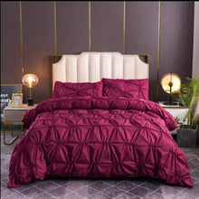 3pc Double Pinch Pleat Duvet cover set — Kenya · WIMU Kitchen