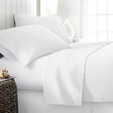 White Plain fitted Cotton Bedsheets 3pcs Set — Kenya · WIMU Kitchen