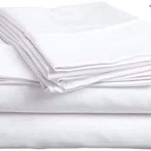 White Plain fitted Cotton Bedsheets 3pcs Set — Kenya · WIMU Kitchen