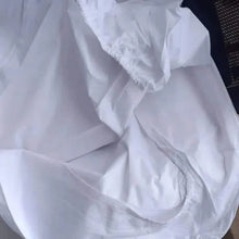 White Plain fitted Cotton Bedsheets 3pcs Set — Kenya · WIMU Kitchen
